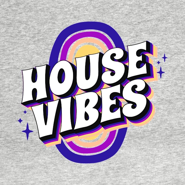 HOUSE MUSIC - House Vibes (Blue/purple/sand) by DISCOTHREADZ 